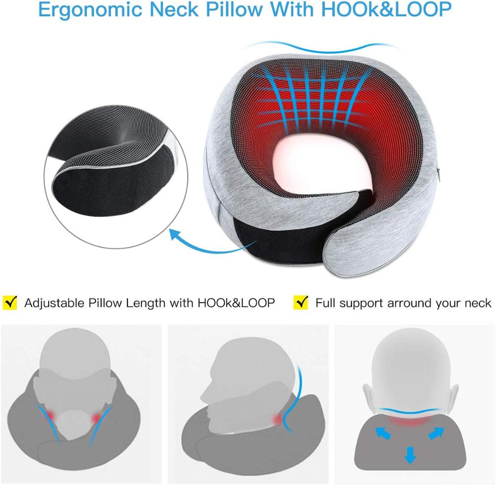 Memory Foam Travel Neck Pillow